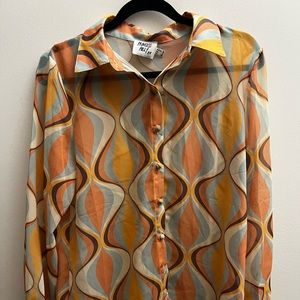 Princess polly 70’s button up